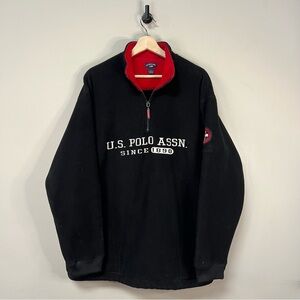 Vintage US Polo Assn Fleece Quarter Zip